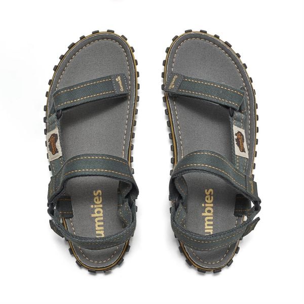 Sandały GUMBIES TRACKER SANDALS UNISEX. Szare sandały Gumbies, bez wzorów, bez obcasa, bez zapięcia. Za 159.01 zł.