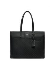 Calvin Klein Torebka Ck Must Medium Shopper_Mono K60K612774 Czarny. Czarne shopper Calvin Klein, bez wzorów, ze skóry, bez dodatków. Za 419.99 zł.