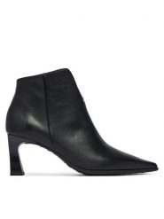 Hispanitas Botki HI265076 Czarny. Czarne botki Hispanitas, bez wzorów, ze skóry, bez obcasa, na słupku, bez zapięcia. Za 739.99 zł.