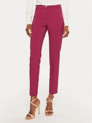 Rinascimento Spodnie materiałowe CFC0119993003 Różowy Slim Fit. Czerwone spodnie materiałowe Rinascimento, m, bez wzorów, z bawełny. Za 219.99 zł.
