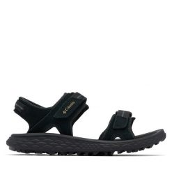 Sandały Columbia. Czarne sandały Columbia, bez wzorów, sportowe, bez obcasa, bez zapięcia. Za 299.99 zł.