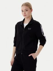 EA7 Emporio Armani Bluza 7W001152 AF12501 UC001 Czarny Regular Fit. Czarne bluzy EA7 Emporio Armani, xl, bez wzorów, z syntetyku, bez kaptura. Za 549.99 zł.