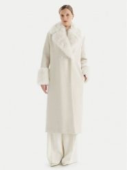 TWINSET Płaszcz zimowy 252TT2040 Écru Regular Fit. Płaszcze Twinset, na zimę, bez wzorów, bez kaptura. Za 2,029.00 zł.