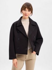 Someday Damski trencz - Vamera Kobiety Sztuczne włókno czarny jednolity, 36. Czarne płaszcze someday., na jesień, bez wzorów, z materiału, bez kaptura. Za 599.95 zł.