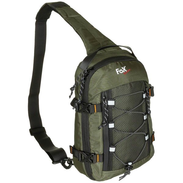 Torba na ramię Compact Sling. Czarne torby na ramię MFH MAX FUCHS, bez wzorów, z materiału, klasyczne, na ramię, bez dodatków. Za 108.99 zł.