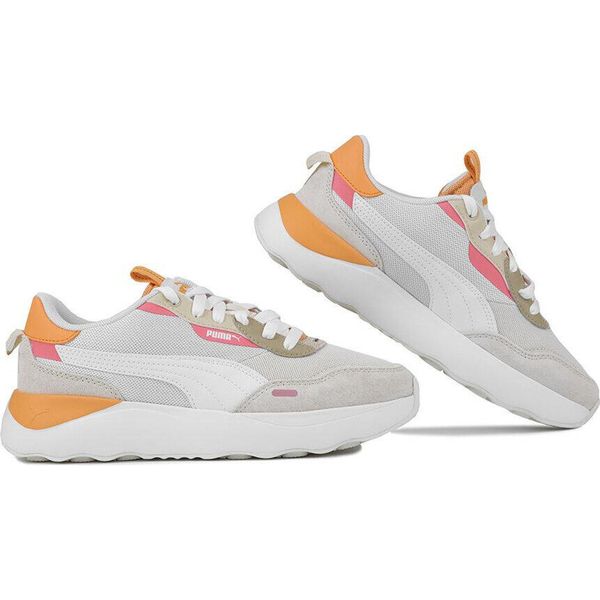 Buty sportowe damskie Puma Runtamed Platform. Brązowe obuwie sportowe Puma, bez zapięcia, trekkingowe. W wyprzedaży za 237.55 zł.