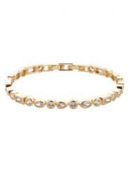 U.S. Polo Assn. Pozłacana bransoletka z kamieniami ozdobnymi rozmiar: onesize. Żółte bransoletki U.S. Polo Assn., metalowe. Za 104.99 zł.