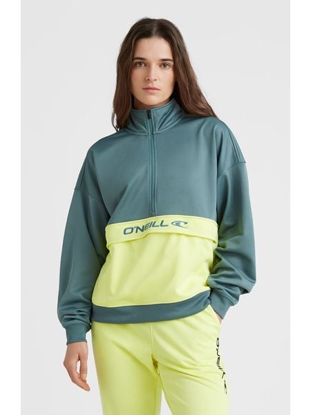 O'Neill Bluza polarowa "Rutile" w kolorze zielonym rozmiar: M. Zielone bluzy O'Neill, m, bez wzorów, z polaru, bez kaptura. Za 122.96 zł.