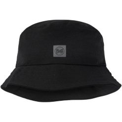 Kapelusz BUFF ADVENTURE BUCKET HAT SOLID. Czarne kapelusze Buff, bez wzorów. Za 125.99 zł.