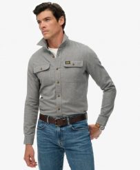 Superdry Koszula Trailsman Relaxed Fit flanelowa – 100% bawełna organiczna. Niebieskie koszule Superdry, s, z aplikacjami, z bawełny, klasyczne, bez kołnierzyka, bez ramiączek. Za 322.70 zł.