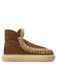 Mou Śniegowce Eskimo Sneaker Bold FW411000B Brązowy. Brązowe trapery i śniegowce Mou, ze skóry. Za 1,149.00 zł.