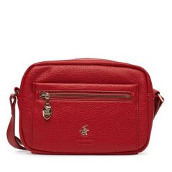 Torebka Beverly Hills Polo Club. Czerwone listonoszki Beverly Hills Polo Club, bez wzorów, bez dodatków. Za 199.99 zł.