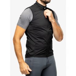 Kamizelka rowerowa POC Pro Thermal Vest. Czarne kurtki sportowe POC, l, bez wzorów, bez kaptura, rowerowe. Za 581.99 zł.