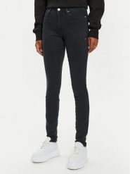 Guess Jeansy W4BAJ3 D5HA1 Czarny Skinny Fit. Czarne jeansy Guess, z aplikacjami. Za 289.99 zł.