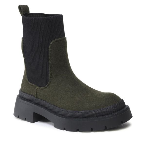 Sztyblety Jenny Fairy. Brązowe botki Jenny Fairy, bez wzorów, bez obcasa, na płaskiej podeszwie, bez zapięcia. Za 99.99 zł.