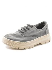 Natural world Trzewiki w kolorze szarym rozmiar: 37. Szare półbuty sznurowane Natural World, bez wzorów, eleganckie, bez obcasa, bez zapięcia. Za 126.99 zł.