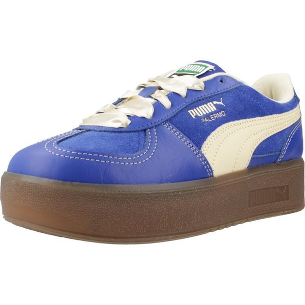 Buty PUMA YELLOW ELEVATA CF WNS Niebieski. Niebieskie obuwie domowe Puma, z tkaniny, trekkingowe. Za 326.99 zł.