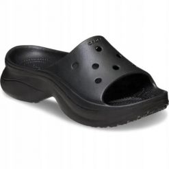 Klapki Dla Dorosłych Crocs Bae Slide. Żółte klapki Crocs, bez wzorów, z materiału, bez obcasa. Za 191.99 zł.