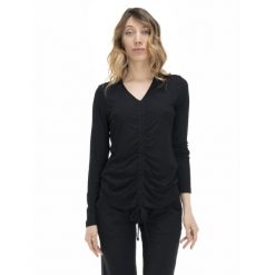 Koszulka na co dzień na siłownię. Czarne bluzki LEONE 1947 APPAREL, bez wzorów, sportowe, bez kołnierzyka, bez ramiączek. Za 117.88 zł.