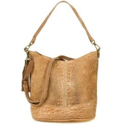 Listonoszka skórzana W13 taupe. Brązowe torebki klasyczne bez wzorów, z materiału, bez dodatków. Za 148.49 zł.