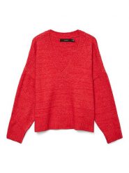 ONLY Sweter w kolorze koralowym rozmiar: XS. Czerwone swetry Only, xs, bez wzorów, bez ramiączek. Za 83.81 zł.