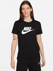 Nike Koszulka w kolorze czarnym rozmiar: S. Czarne bluzki Nike, s, bez wzorów, bez kołnierzyka, bez ramiączek. Za 128.25 zł.