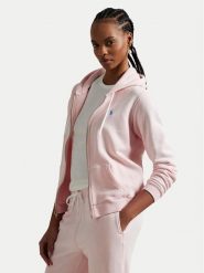 Polo Ralph Lauren Bluza 211935584017 Różowy Regular Fit. Czerwone bluzy Polo Ralph Lauren, xxl, bez wzorów, z bawełny, bez kaptura. Za 629.99 zł.