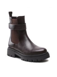 Jenny Fairy Botki WS5865-01 Brązowy. Brązowe botki Jenny Fairy, bez wzorów, ze skóry, bez obcasa, na płaskiej podeszwie, bez zapięcia. Za 84.99 zł.