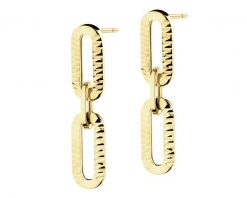 Złote kolczyki - paper clip. Żółte kolczyki Apart, złote. Za 1,559.00 zł.