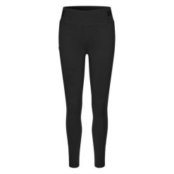 Damskie legginsy jeździeckie z pełną przyczepnością Kingsland Kiara. Czarne legginsy KINGSLAND, l, bez wzorów, z materiału. Za 499.35 zł.