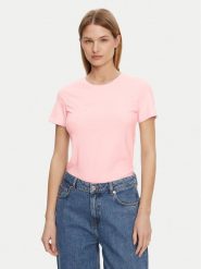Guess T-Shirt O5GI02 KBBU1 Różowy Regular Fit. Czerwone t-shirty Guess, xs, z aplikacjami, z bawełny, bez kołnierzyka, bez ramiączek. Za 79.99 zł.