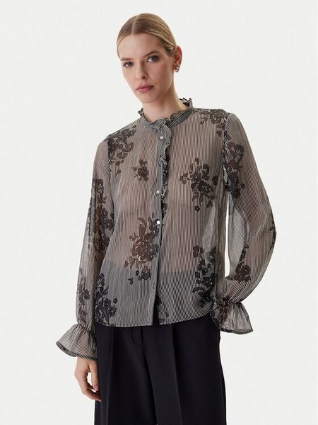 Morgan Koszula 261-COUTY.F Czarny Regular Fit. Czarne koszule Morgan, bez wzorów, z syntetyku, bez kołnierzyka, bez ramiączek. Za 299.99 zł.