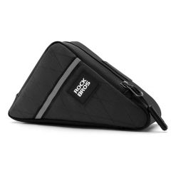 Torba trójkątna Rockbros na ramę rowerową. Czarne torebki klasyczne ROCKBROS, bez wzorów, bez dodatków. Za 49.99 zł.