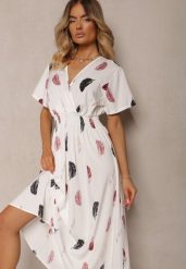 Biała Sukienka Namsilone. Białe sukienki Renee, l, bez wzorów, eleganckie, bez kołnierzyka, bez ramiączek, mini. W wyprzedaży za 59.99 zł.