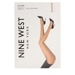 Rajstopy Nine West. Brązowe rajstopy i pończochy Nine West, bez wzorów. Za 19.99 zł.