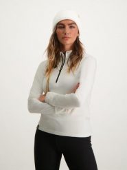Bluza narciarska damska Poederbaas. Białe bluzy POEDERBAAS, na zimę, l, bez wzorów, z materiału, bez kaptura. Za 164.70 zł.