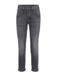 Herrlicher Dżinsy - Slim fit - w kolorze antracytowym rozmiar: W24. Czarne jeansy Herrlicher, bez wzorów, z podwyższonym stanem. Za 109.78 zł.