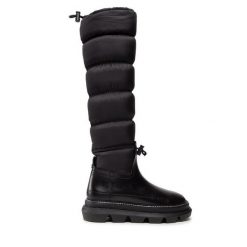 Kozaki Tory Burch. Czarne kozaki Tory Burch, bez obcasa, na płaskiej podeszwie, bez zapięcia. Za 3,349.00 zł.