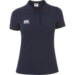Damska koszulka polo Canterbury Waimak. Niebieskie koszulki polo CANTERBURY, bez wzorów, bez kołnierzyka, bez ramiączek. Za 253.50 zł.