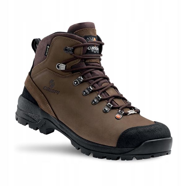 Buty trekkingowe dla dorosłych Crispi Heio GTX Tinde. Brązowe trekkingi Crispi, z materiału, trekkingowe. Za 1,020.00 zł.