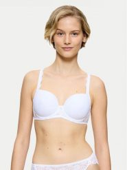 Triumph Biustonosz z fiszbiną Amourette 10214770 Biały. Białe biustonosze Triumph, bez wzorów, z syntetyku. Za 143.00 zł.