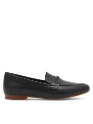 Gino Rossi Lordsy AMBER-23453PE Czarny. Czarne lordsy Gino Rossi, bez wzorów, ze skóry, bez obcasa, bez zapięcia. Za 279.99 zł.