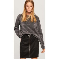 Bluza z błyszczącą nitką - Czarny. Bluzy Reserved. Za 79.99 zł.