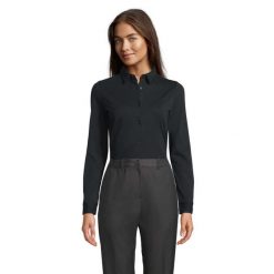 Koszula damska Sol's Balthazar. Czarne koszule SOL'S, m, bez wzorów, z bawełny, eleganckie, bez kołnierzyka, bez ramiączek. Za 188.00 zł.
