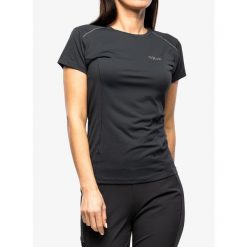 Koszulka termoaktywna damska Rab Force Tee. Szare koszulki sportowe RAB, bez wzorów, bez ramiączek. Za 167.99 zł.