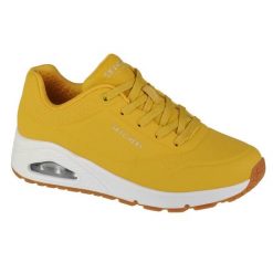 Buty sportowe Sneakersy damskie, Skechers Uno-Stand on Air. Żółte obuwie sportowe Skechers, z materiału, bez zapięcia, trekkingowe, Skechers Sport. Za 382.00 zł.