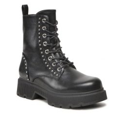 Botki DeeZee. Czarne botki DeeZee, bez wzorów, bez obcasa, na płaskiej podeszwie, bez zapięcia. Za 129.99 zł.
