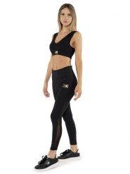 Legginsy na co dzień na siłownię. Czarne legginsy LEONE 1947 APPAREL, s, bez wzorów. Za 218.92 zł.
