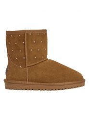 Pepe Jeans FOOTWEAR Skórzane botki zimowe w kolorze jasnobrązowym rozmiar: 38. Brązowe botki Pepe Jeans FOOTWEAR, na zimę, bez wzorów, z jeansu, bez obcasa, bez zapięcia. Za 164.40 zł.