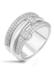 Les Petites Précieuses Srebrny pierścionek z cyrkoniami rozmiar: 54. Szare pierścionki Les Petites Précieuses, z cyrkonią, srebrne. Za 215.71 zł.